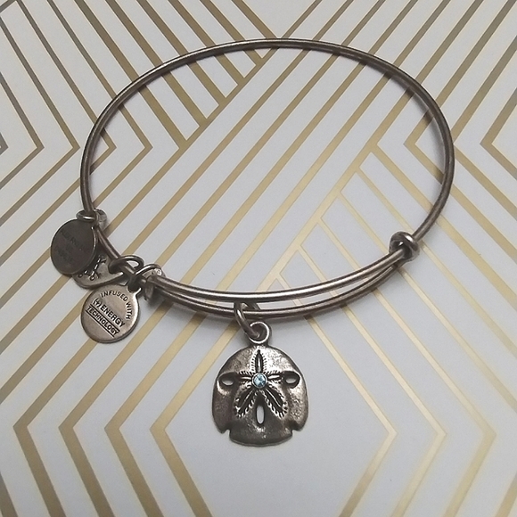 Alex and Ani Sand Dollar Charm Bracelet - Picture 3 of 7